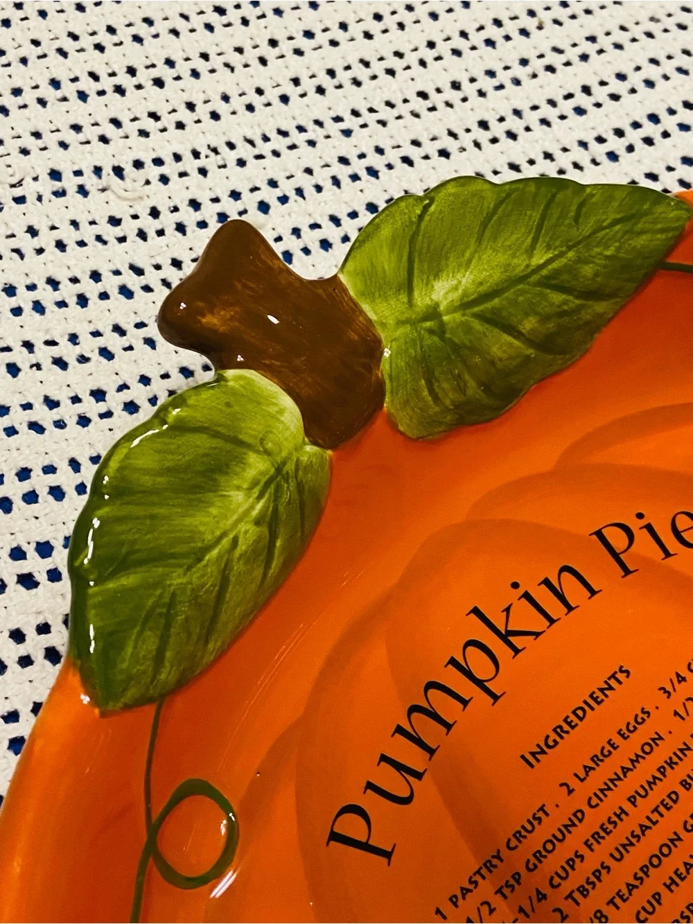 Harvest ceramic pumpkin